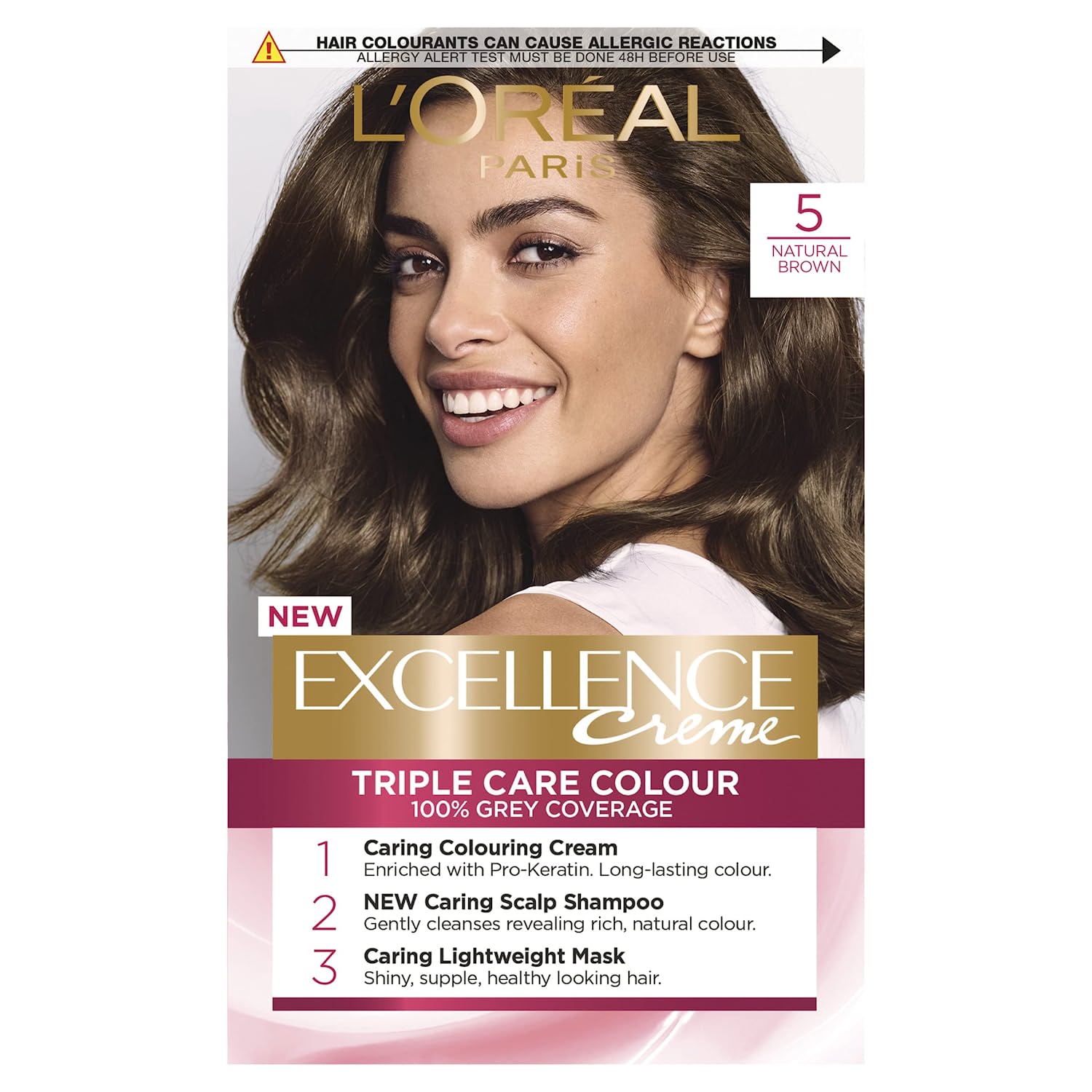L'Oréal Paris L\'Oréal Paris L\'Oreal excellence permanent hair dye, brown natural