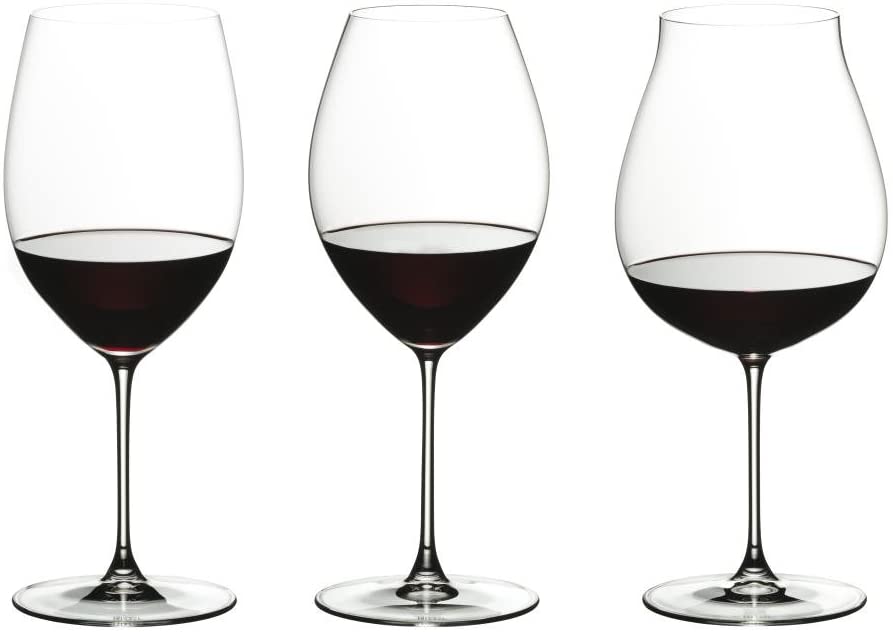RIEDEL Ridel Veritas Glasses Set, Crystal, Transparent, 9.5 x 9.5 x 27.5 cm, 3
