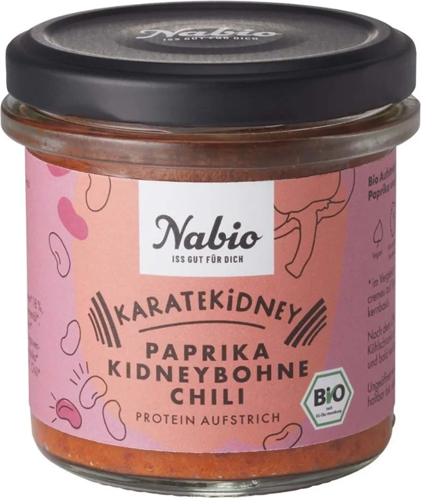 Nabio Protein Spread Karatekidney Paprika Kidney Bean Chili -- 140g