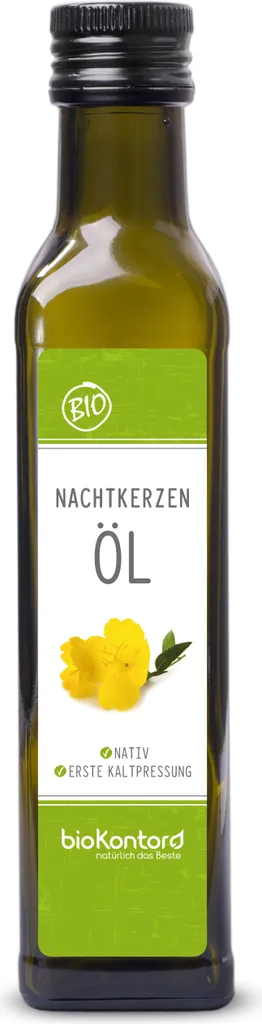 Evening primrose oil 250 ml I native and cold-pressed I 100% pure from bioKontor