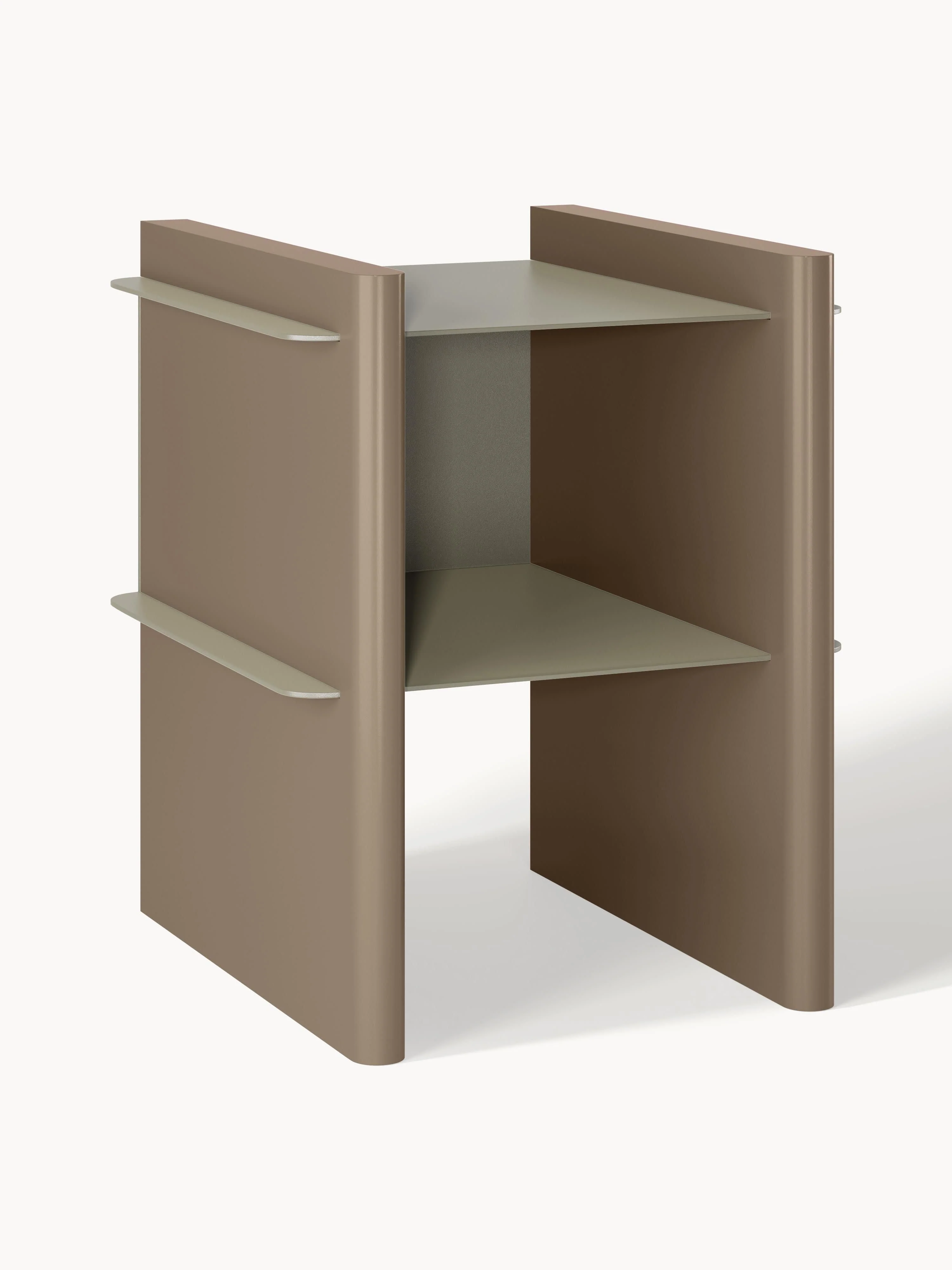 Westwing Collection Rami bedside table with metal elements