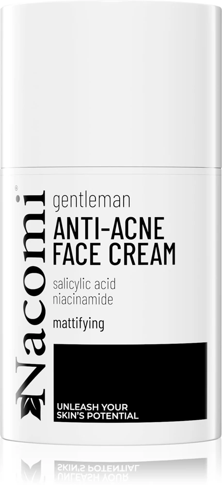 Nacomi Gentleman moisturizing and mattifying cream for facial skin with acne for men