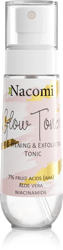 Nacomi Glow Toner brightening tonic with AHA