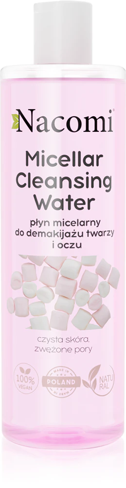 Nacomi Micellar Cleansing Water Micellar water moisturizes the skin and refines the pores