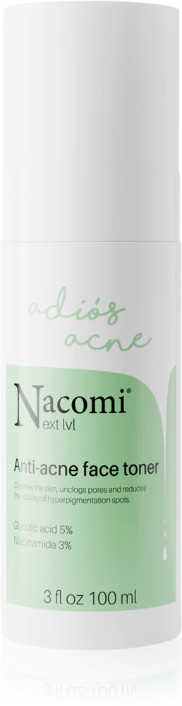 Nacomi Next Level Adiós Acne cleansing tonic for acne