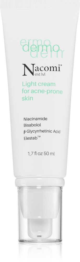 Nacomi Next Level Dermo light cream against acne to regulate sebum formation