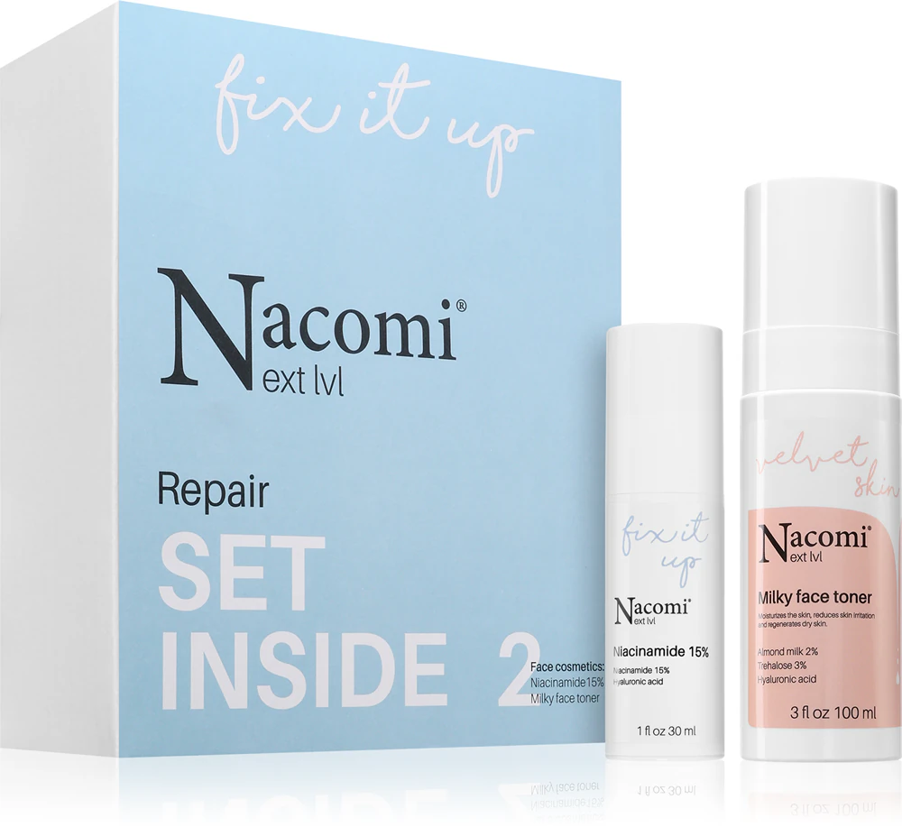 Nacomi Next Level Repair gift set for oily and problematic skin