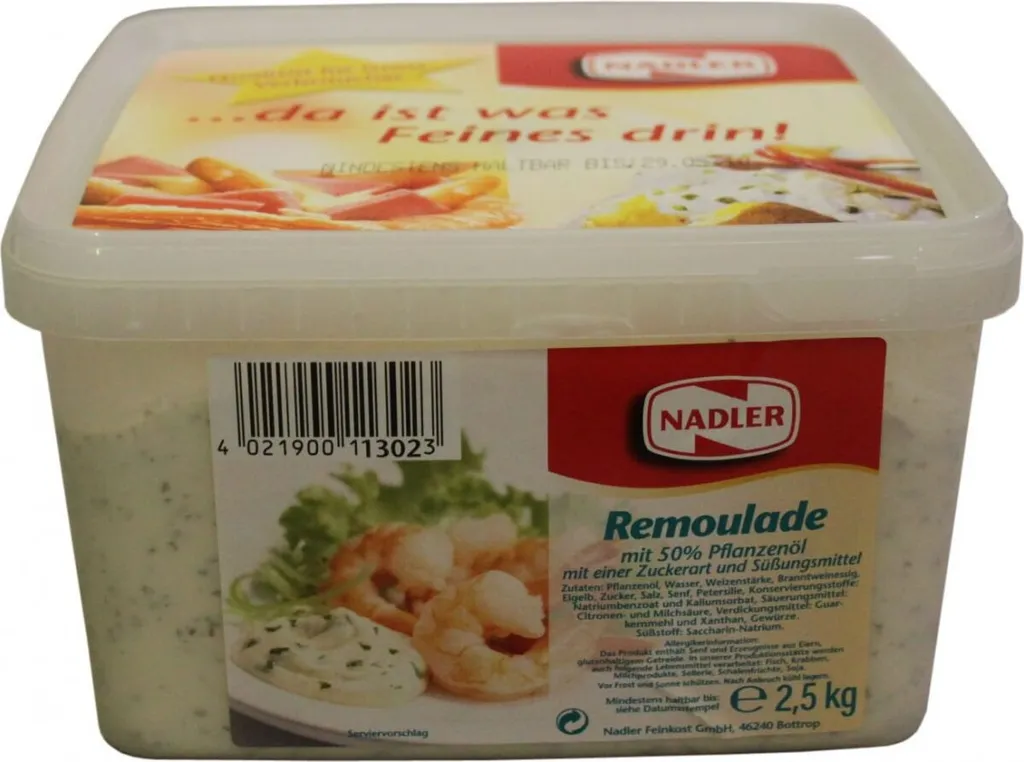 Homann Feinkost GmbH Nadler Remoulade 50% Vegetable Oil 2500g