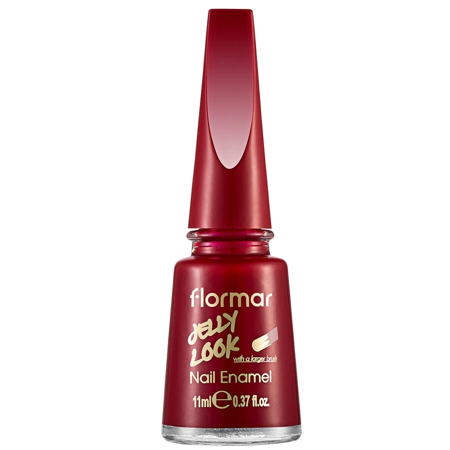Flormar Jelly Look Nail Enamel, No. 5 - Fire Red