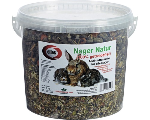 Rodent food elles Nager Natur grain-free 3 kg