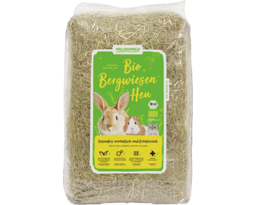 Heu-Heinrich Rodent food HAY - HEINRICH Organic mountain meadow hay 4kg particularly aromatic and rich in herbs