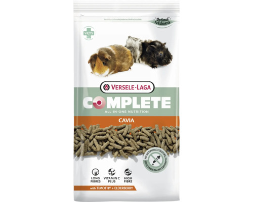 Rodent food VERSELE-LAGA Complete Cavia 1.75 kg extruded chunks with vegetables (10% carrots) high crude fiber content (20%) for guinea pigs in a fresh bag