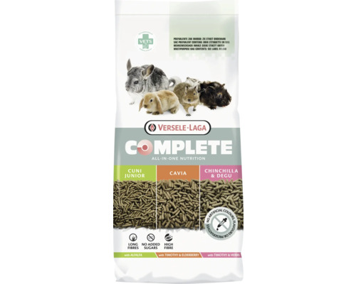 Rodent food VERSELE-LAGA Complete Cavia 8 kg extruded chunks with vegetables (10% carrots) high crude fiber content (20%) for guinea pigs