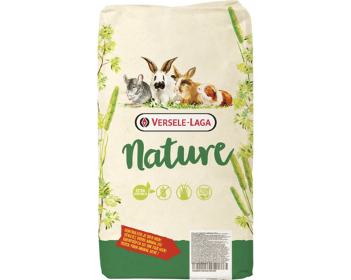 Rodent food VERSELE-LAGA Nature Cuni 9 kg complete, grain-free, raw fiber-rich food with essential vitamin C for guinea pigs in a fresh bag