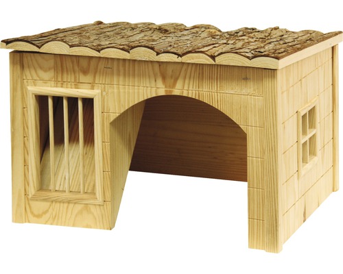 Kerbl Rodent house Nature with hay rack 54 x 41 x 30 cm