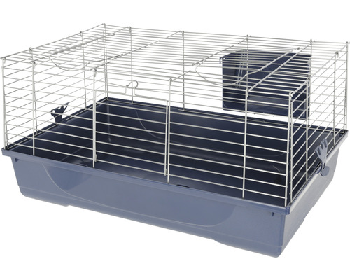 Kerbl Gabbia Baldo rodent cage including hay rack 80 80 x 45 x 42 cm silver-blue