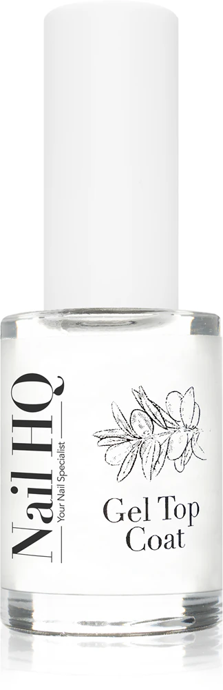 Nail HQ Gel Top Coat Polish finish for the fingernails without using a UV/LED lamp