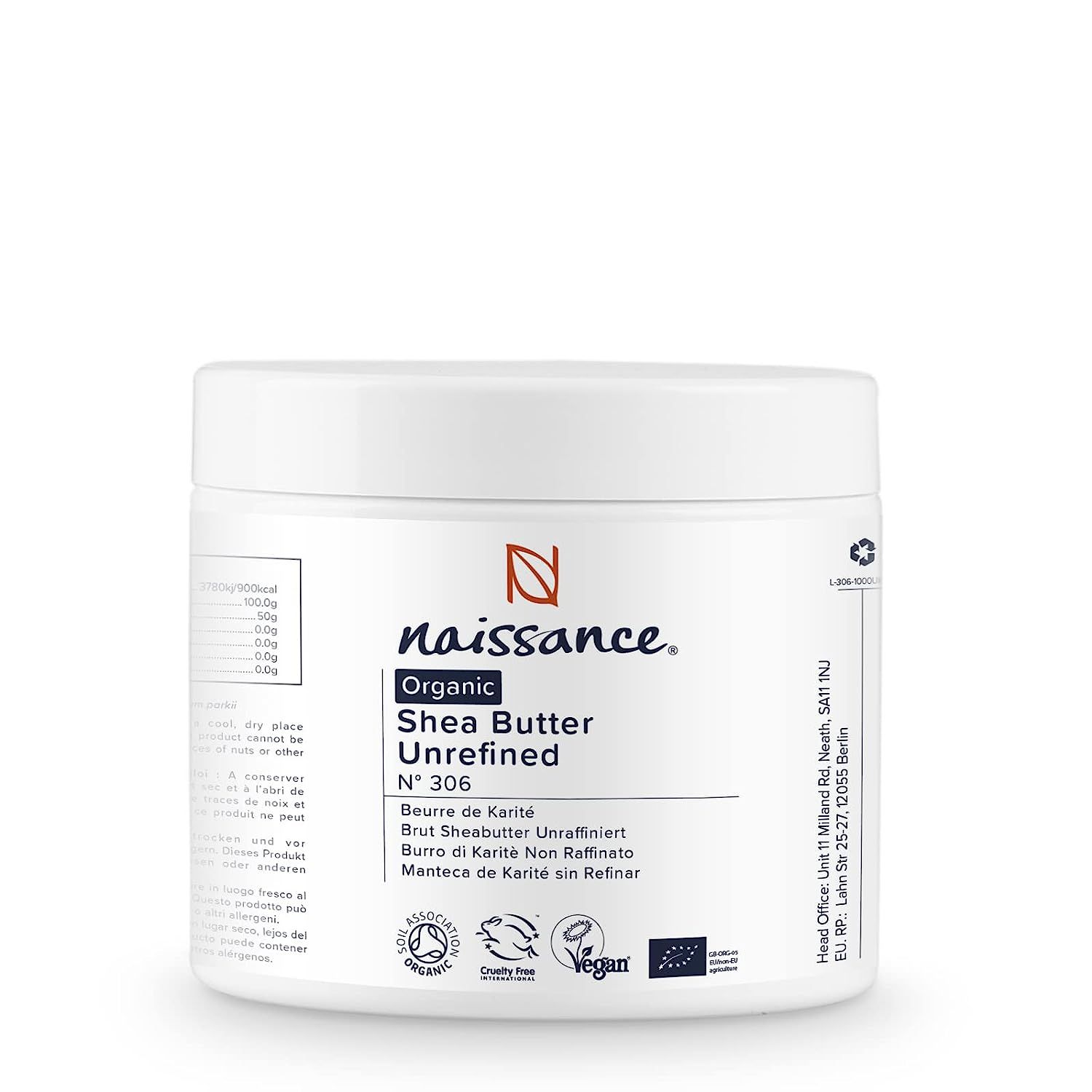Naissance Organic Shea Butter 250 g