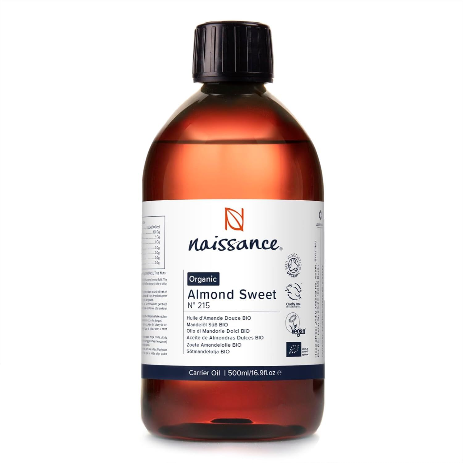 Naissance Sweet Almond Oil ORGANIC 500 ml