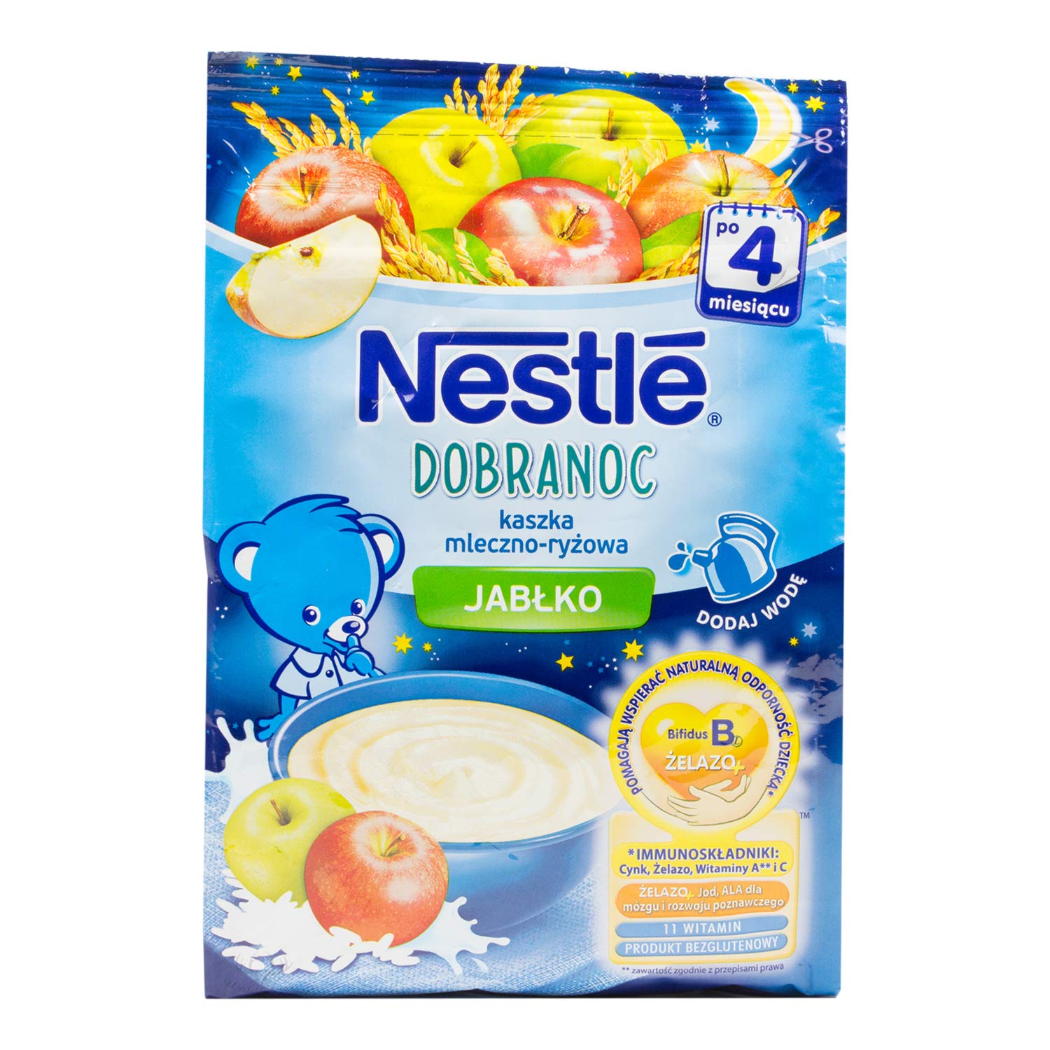 Nestlé Nestle Gute Nacht Milchreisbrei mit Apfelgeschmack 230g