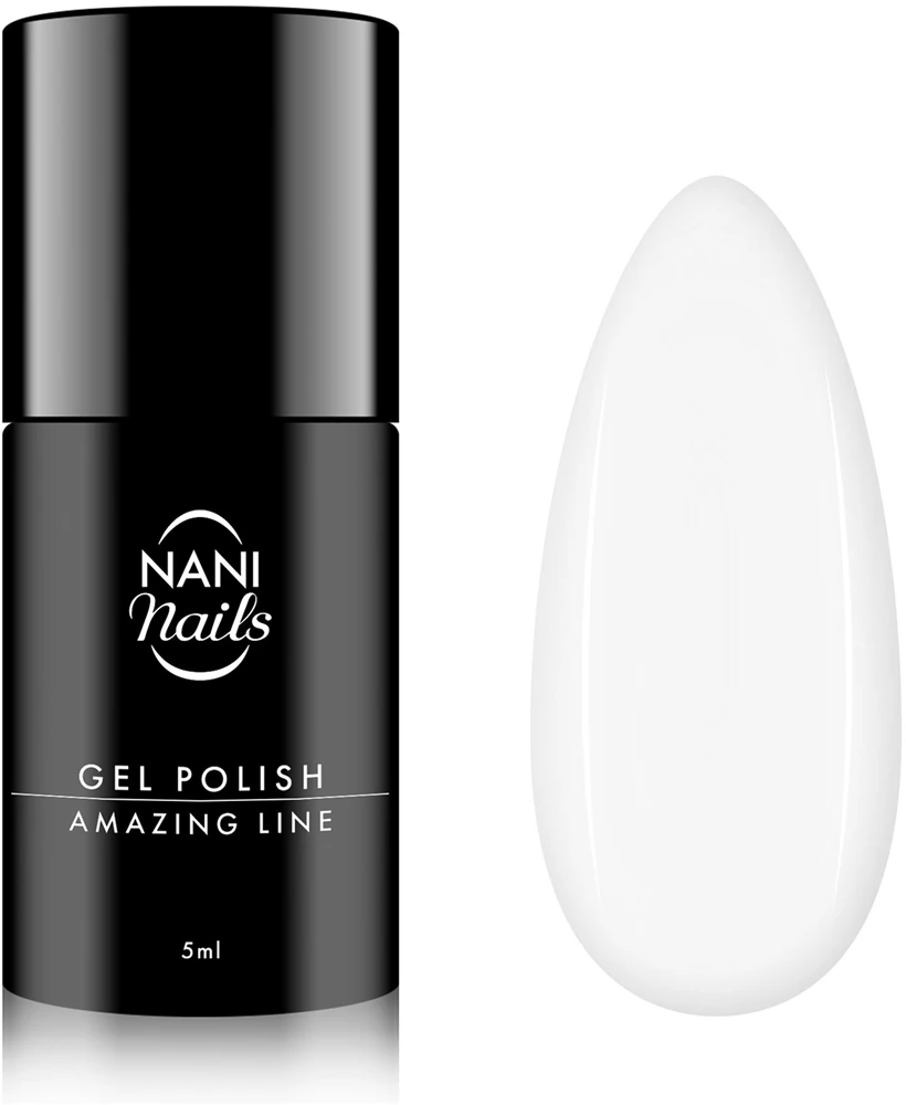 NaniNails Amazing Line gel nail polish Farbton Snow White 5 ml