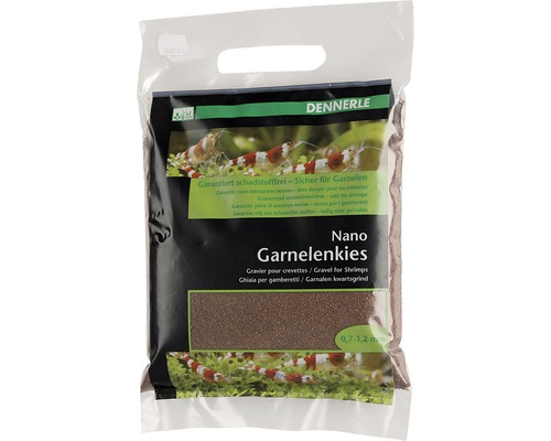 Nano shrimp gravel DENNERLE Bornea 2 kg brown