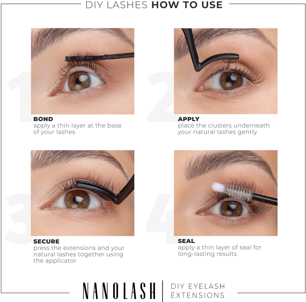 Nanolash DIY Starter Kit for eyelash extension at home Heartbreaker