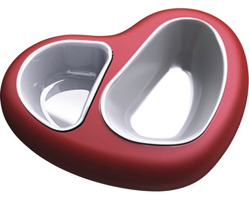 Hornbach Bowl Amour Double 0.75 l/ 0.4 l red