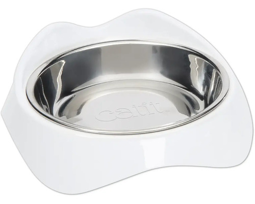 Bowl catit Pixi single food bowl, ergonomically shaped, dishwasher safe 200 ml white