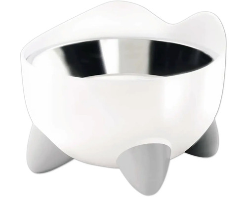 Catit Pixi raised feeding bowl, dishwasher safe 200 ml white
