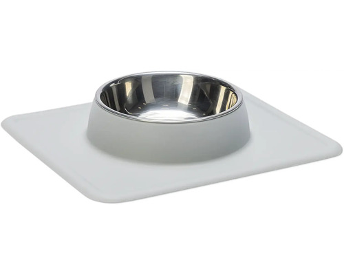 Bowl Karlie Dex silicone bowl stand red approx. 26 x 23 x 4.5 cm with stainless steel bowl, dishwasher safe, 350 ml
