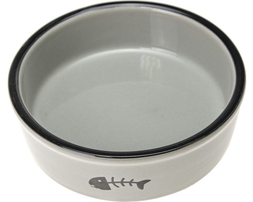 Bowl Karlie ceramic 200 ml gray