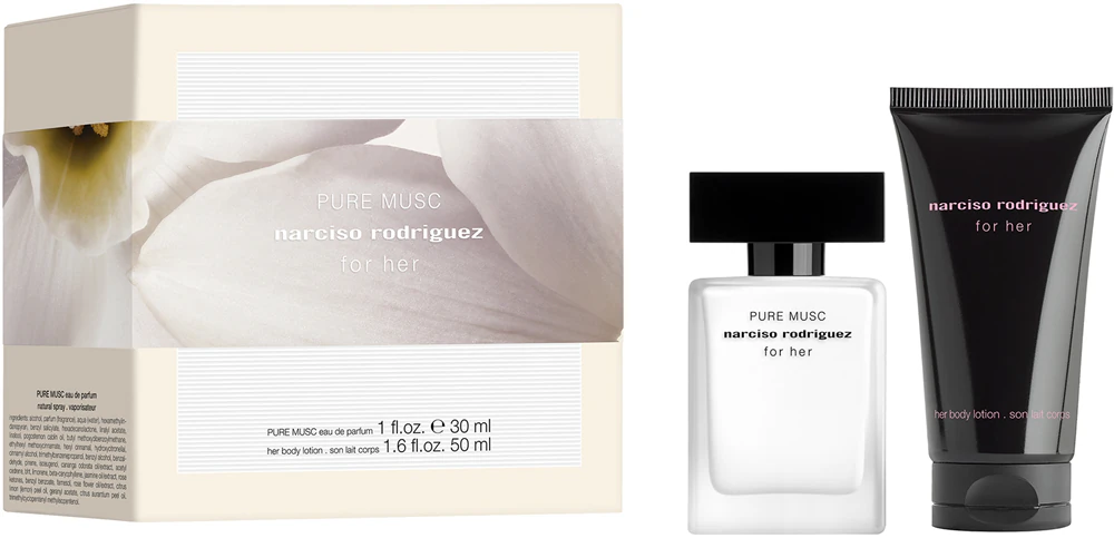 Narciso Rodriguez for her PURE MUSC gift set for women, 80 ml