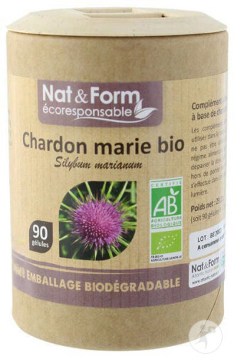 Restaxil Nat&Form Organic Milk Thistle 90 Capsules