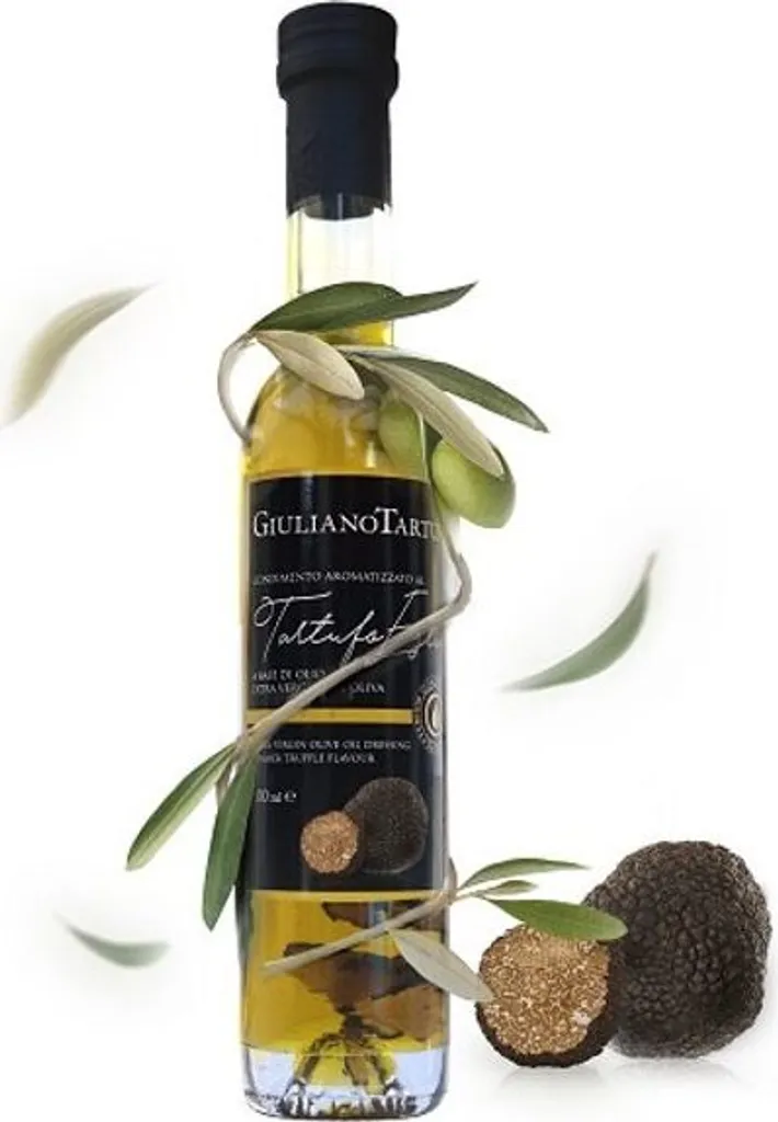 Giuliano Tartufi Extra Virgin Olive Oil flavored with summer truffle with extra truffle, 100 ml