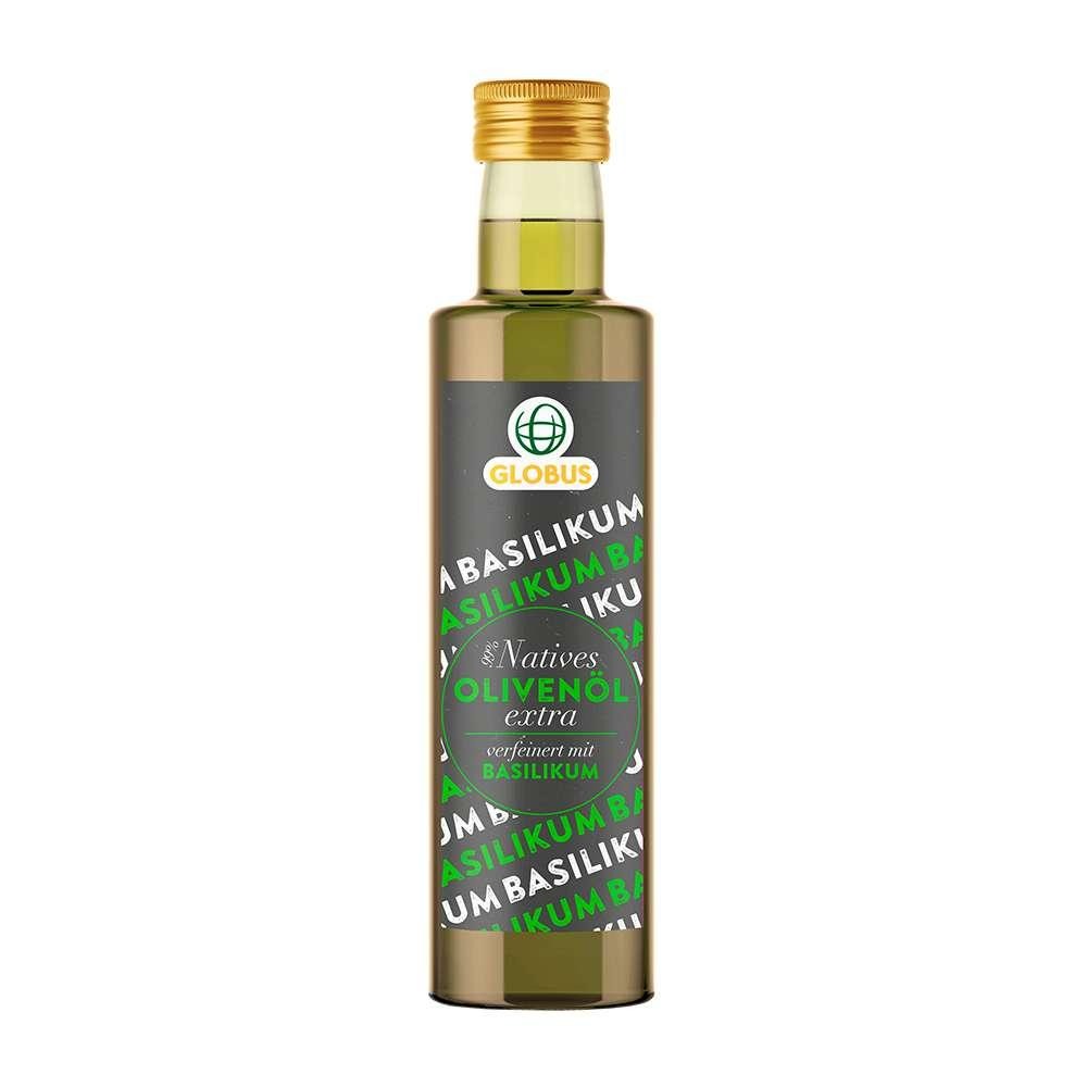 GLOBUS Extra virgin olive oil with basil