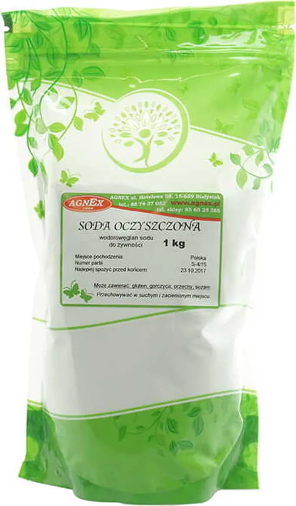 Biogo Baking soda powder E500 Pure soda sodium bicarbonate 1kg resealable bag