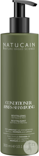Natucain Revitalizing Conditioner With Bamboo Mint Scent Pump Bottle 300ml