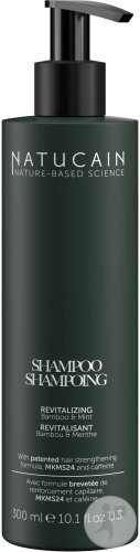 Natucain Revitalizing Shampoo With Bamboo Mint Scent Pump Bottle 300ml
