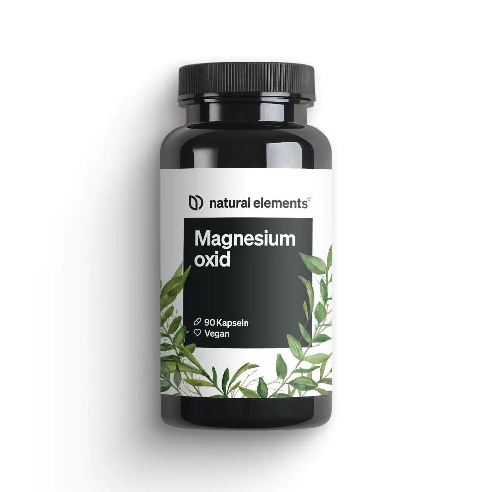 natural elements Magnesium - 90 capsules - 667mg, of which 400mg is elemental magnesium per capsule 68 g