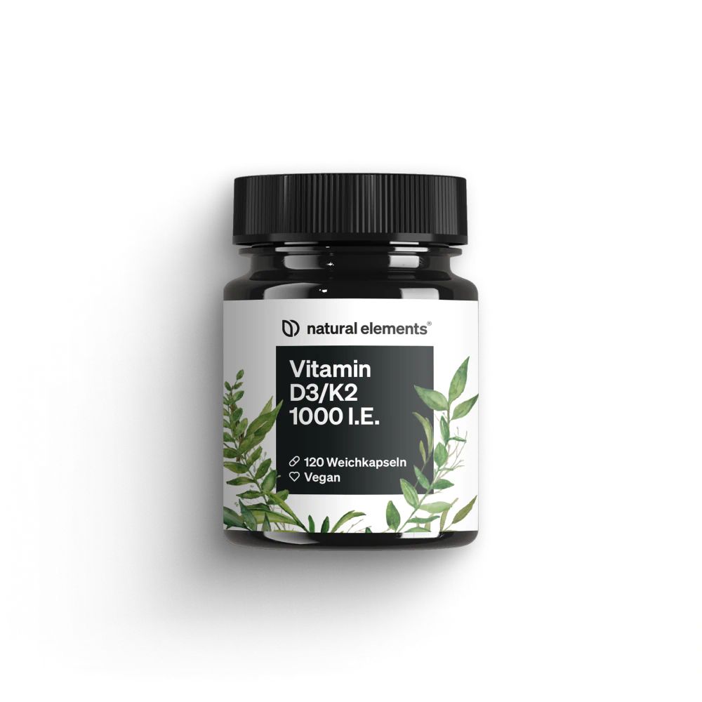 natural elements Vitamin D3/K2 1000 IU capsules