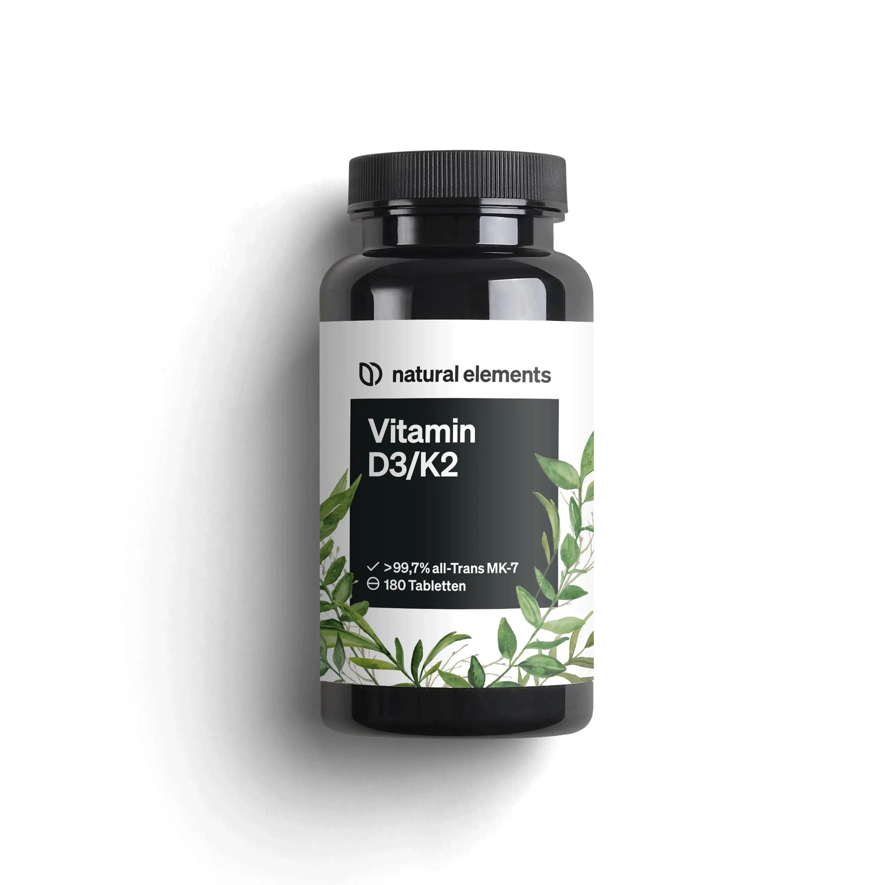 natural elements Vitamin D3 K2 - 5000 IU