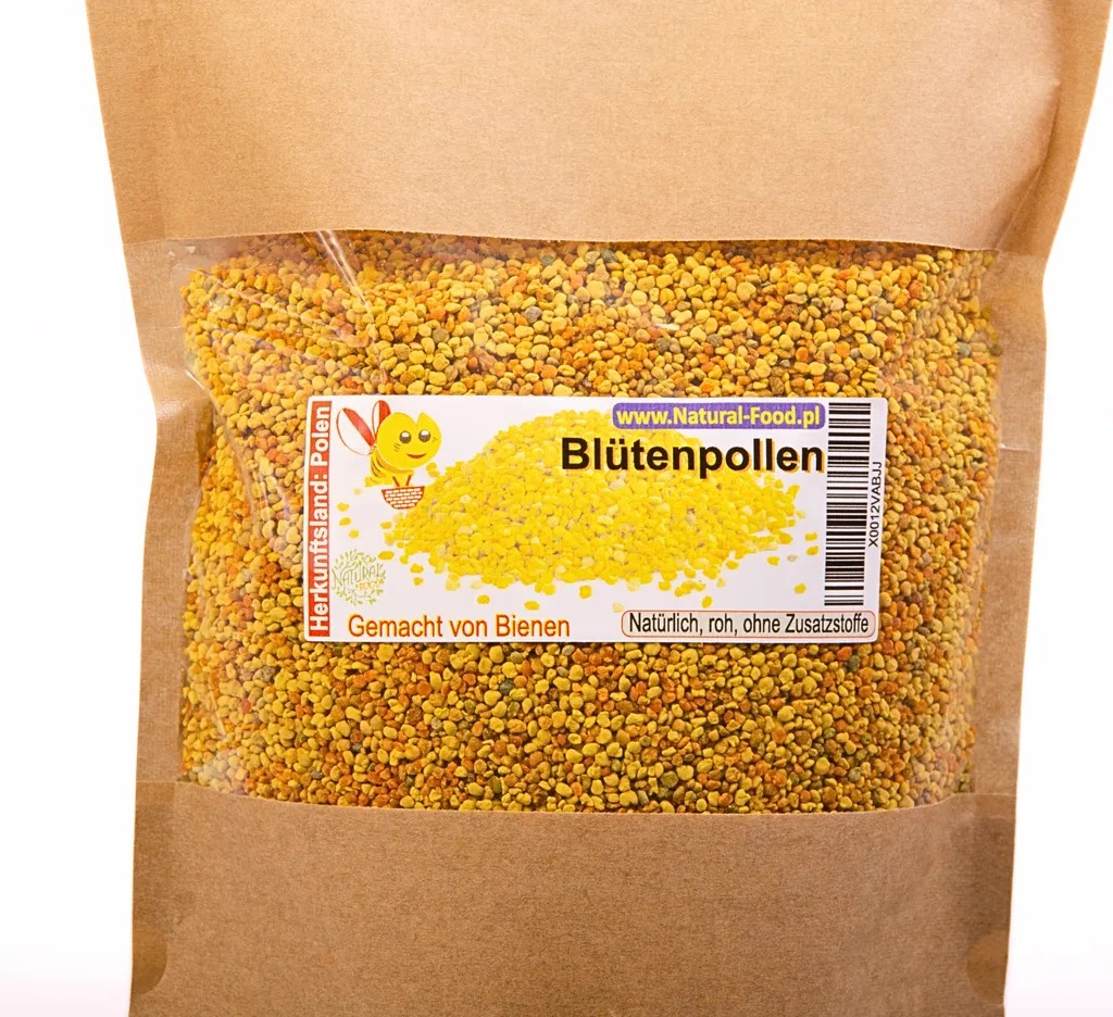 Natural Food Flower Pollen | Bee pollen from the purest meadows in Europe | PREMIUM | Natural, raw, no additives | Made by bees 0.5 kg