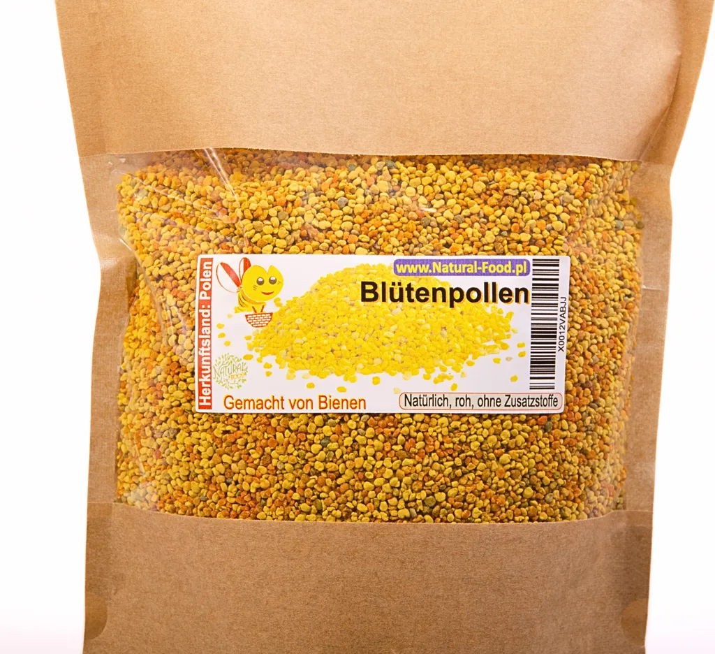 Natural Food Flower Pollen | Bee pollen from the purest meadows in Europe | PREMIUM | Natural, raw, no additives | Made by bees 1 kg