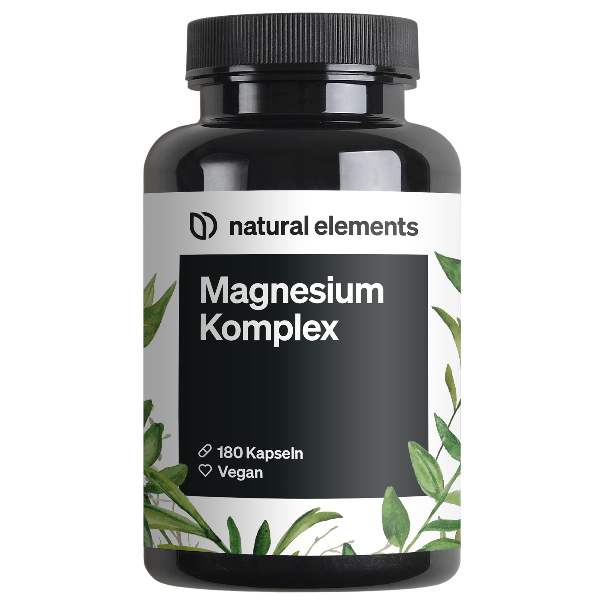 Natural Magnesium Complex – 5 high-quality compounds – 400mg elemental magnesium per daily dose 165 g