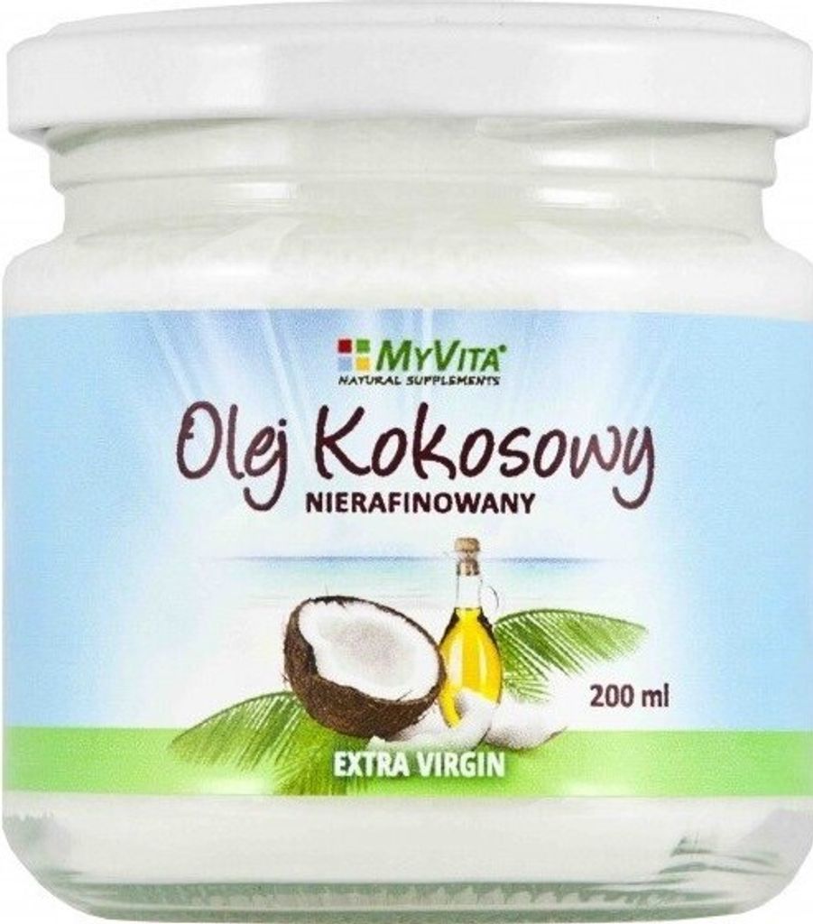 Biogo Natural premium coconut oil 200ml - Cold-pressed and unrefined from controlled cultivation 200 ml