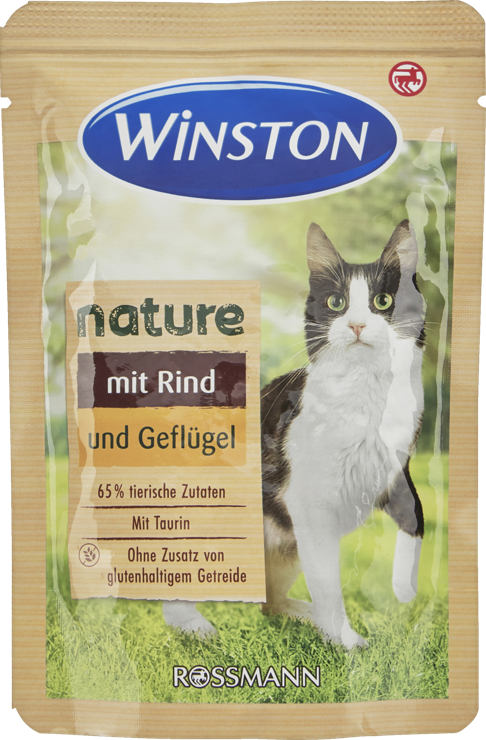 Winston nature cat food with beef & poultry