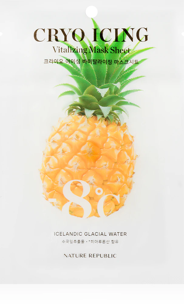 NATURE REPUBLIC Cryo Icing Vitalizing Mask Sheet moisturizing and brightening mask with a calming effect