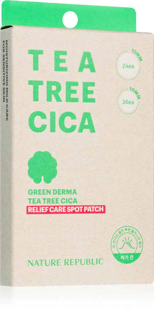 NATURE REPUBLIC Green Derma Tea Tree Cica Relief Care Spot Patch Pore cleansing patch against acne