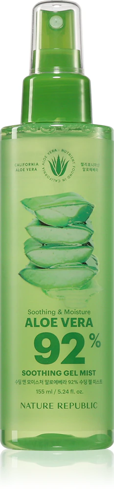 NATURE REPUBLIC Soothing & Moisture Aloe Vera 92% Soothing Gel Mist cooling and refreshing spray mist with a calming effect